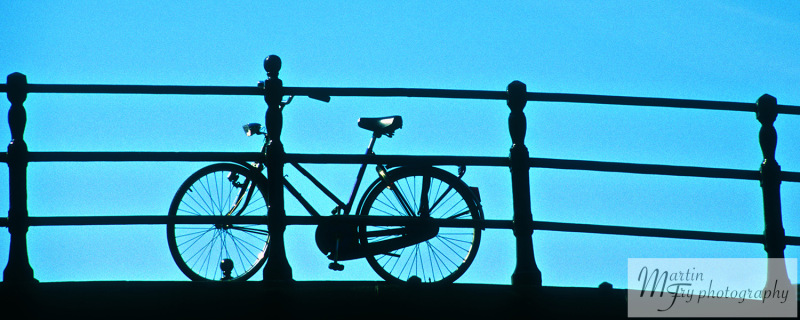Bike on bridge